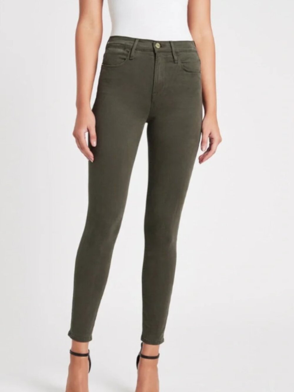 Frame Denim Le High Skinny Sateen Jeans Pants 25